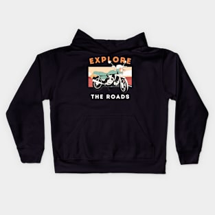 Explore The Roads Kids Hoodie